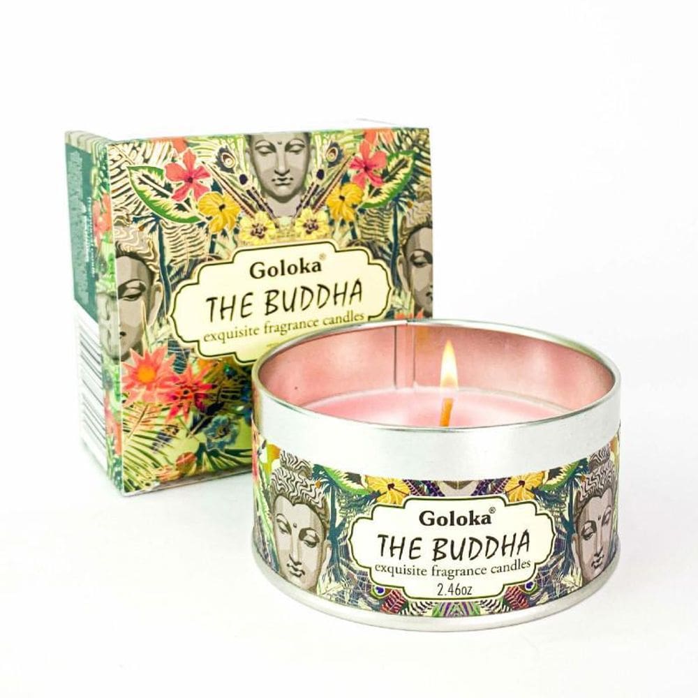 Vela Aromática Lata Indiana Goloka Vegano - Escolha O Aroma