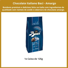 Chocolate Italiano Bombom Amargo Baci Perugina 125G