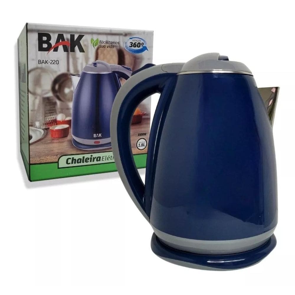 Chaleira Elétrica Azul 1,8 L - 1100W - 127V