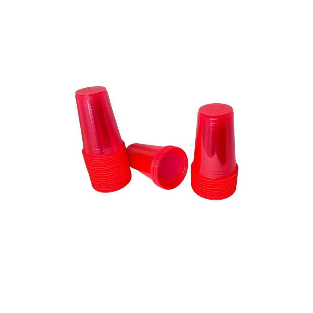 Copo Neon Rosa Biodegradável Descartável Premium 300 Un