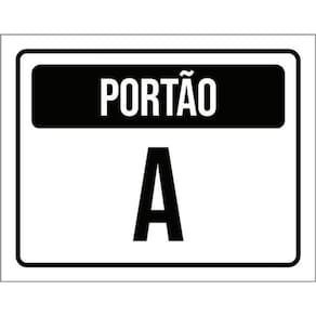 Kit 3 Placas Portão A 36X46