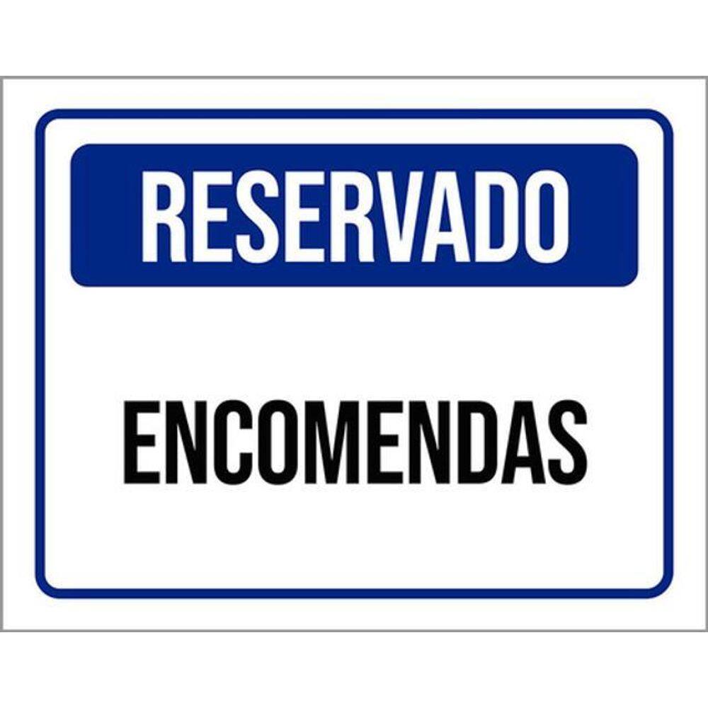 Kit 10 Placas De Reservado Encomendas 36X46