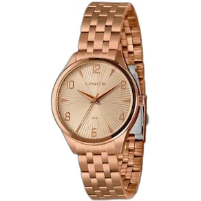 Relógio Feminino Rose Analógico com Pulseira Ajustável Lince