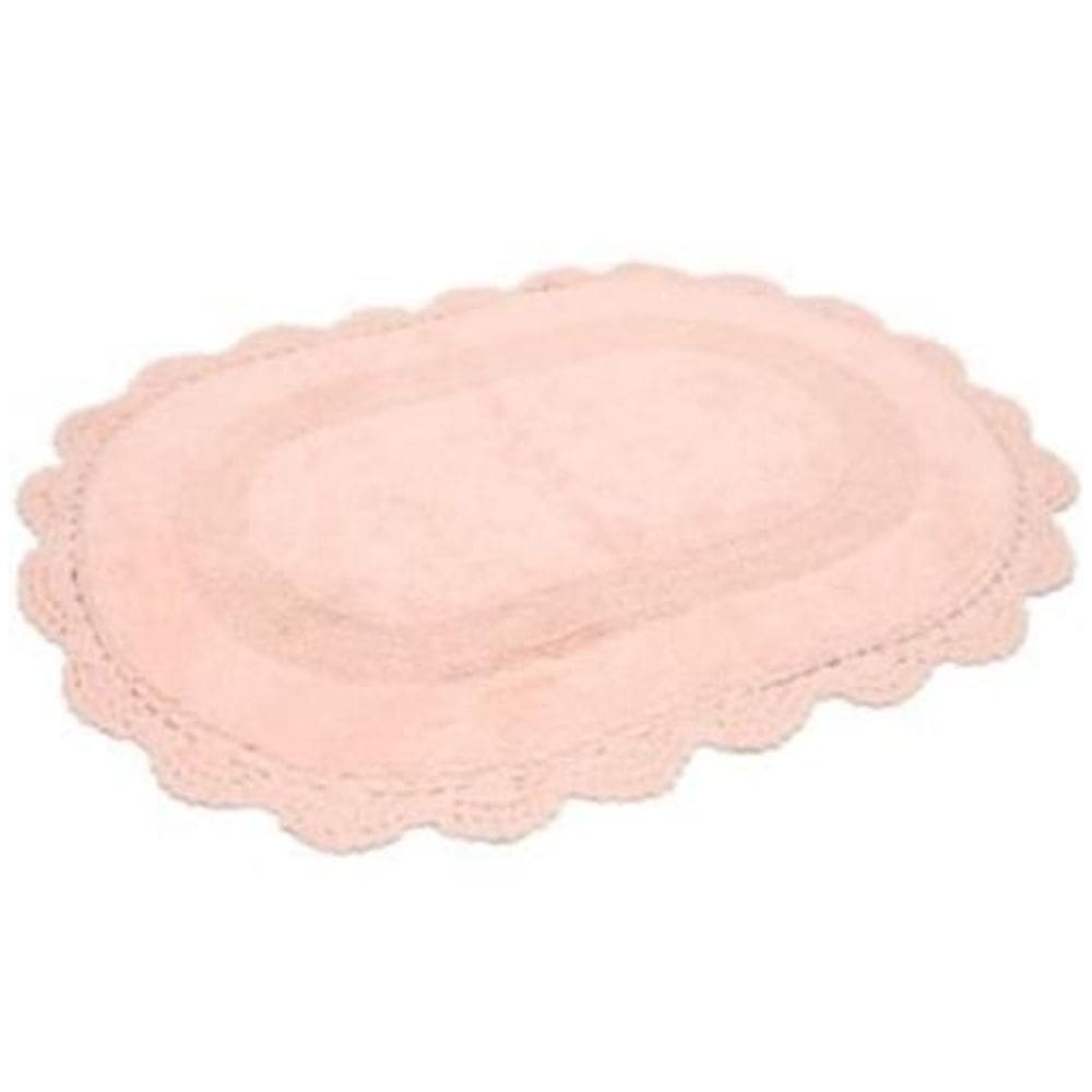 Tapete Croche Oval 50X80 Rose - Kacyumara