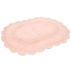 Tapete Croche Oval 50X80 Rose - Kacyumara