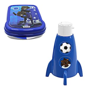 Kit Garrafinha Garrafa Cruzeiro Time Pote Porta Sanduíche
