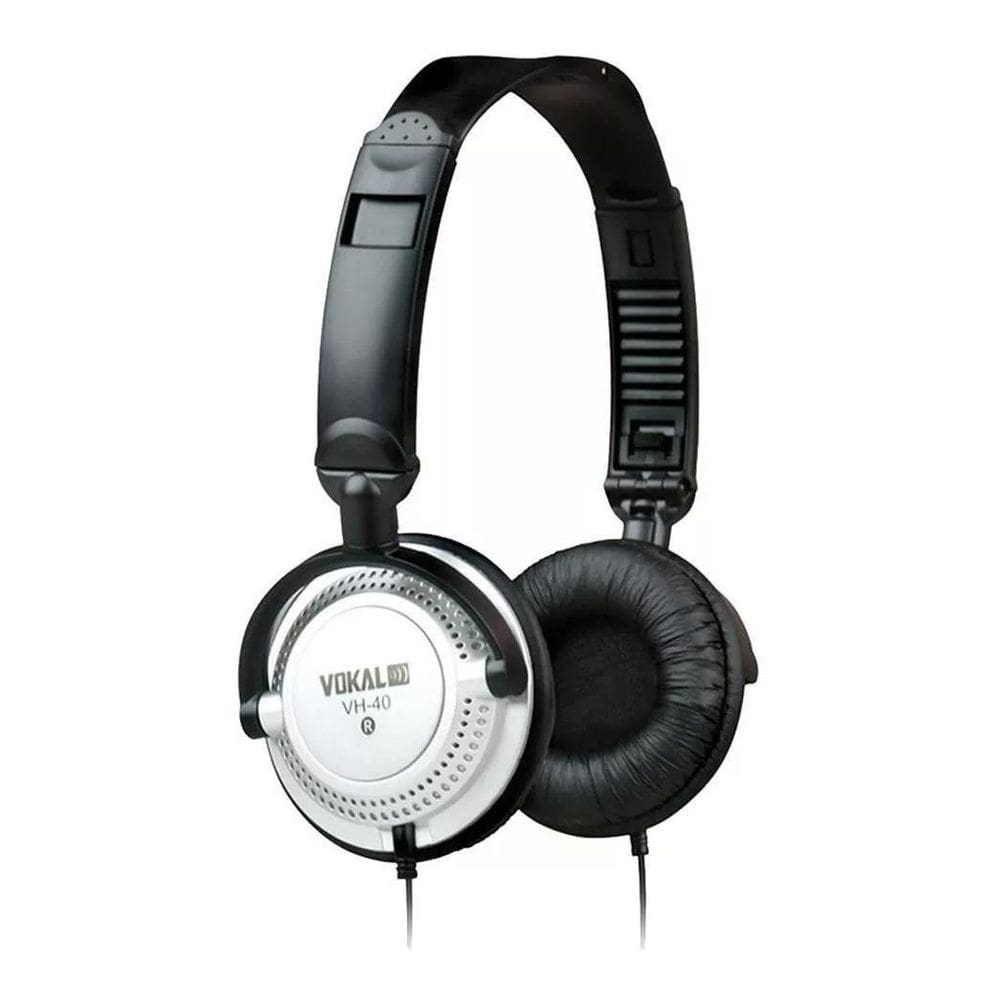 Fone De Ouvido Vokal Vh-40 - On Ear Cor Prata