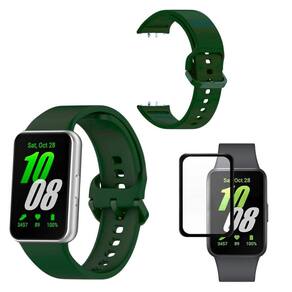 Pulseira Correa Silicone Para Galaxy Fit3 + Pelicula Tela