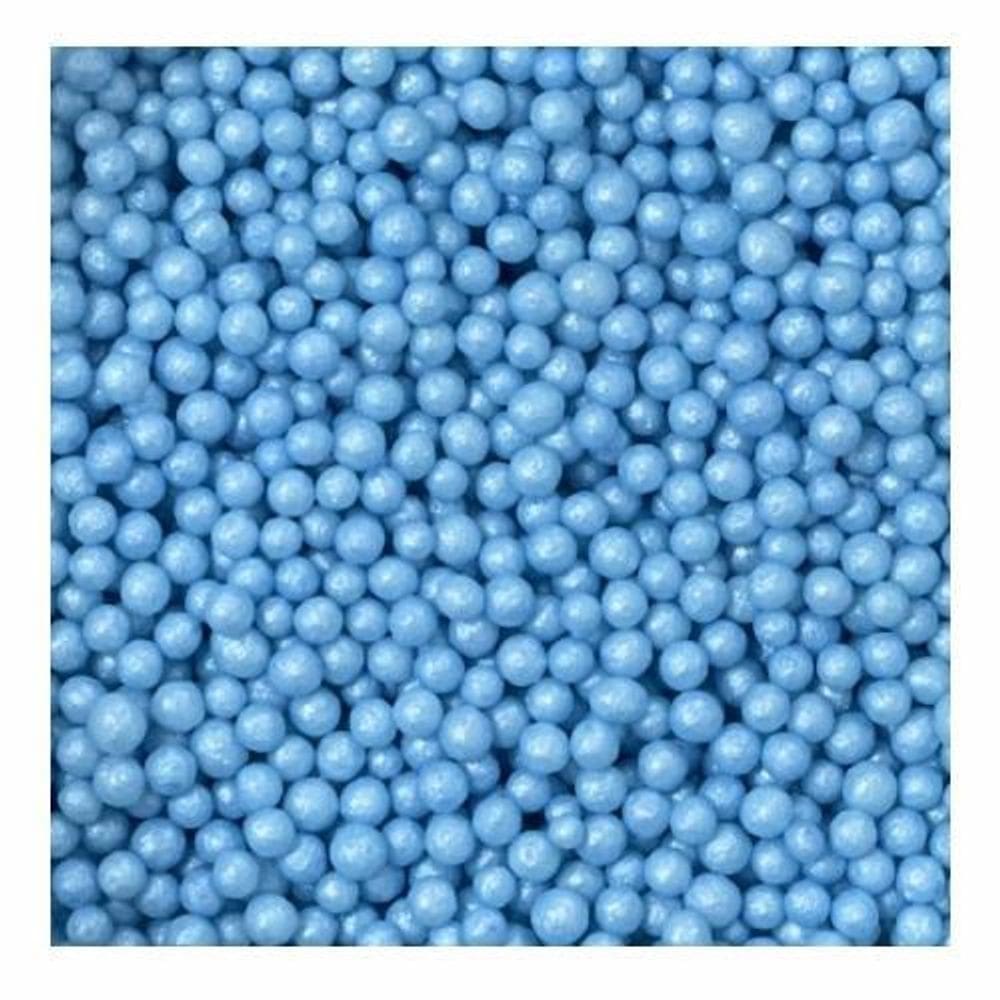 Miçanga Azul 427 - Confeito Açúcar Artesanal 5mm - 50g Mix
