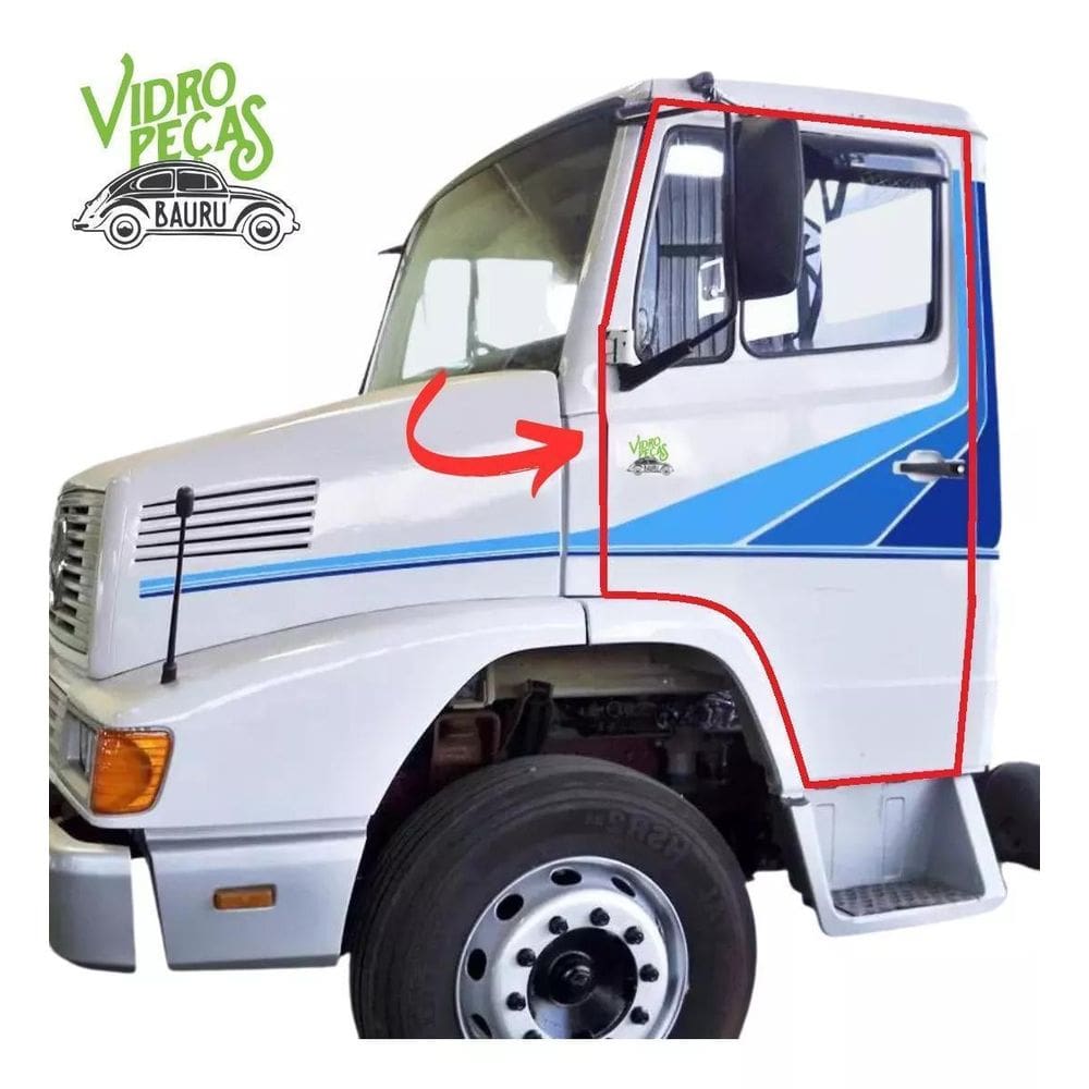 Par Borracha Porta Caminhão Mb 709 710  1935