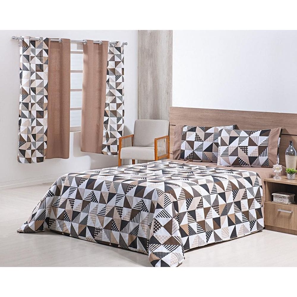 Jogo Lençol 4 Peças Cama Viúva 2,03Mx1,20Mx30Cm 100% Algodão