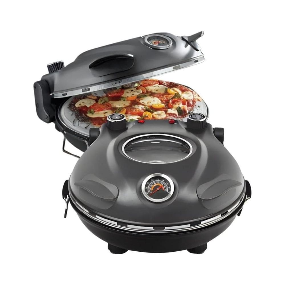 Forno Pizza Labravia Davvero Pedra Refratária Grafite 110V