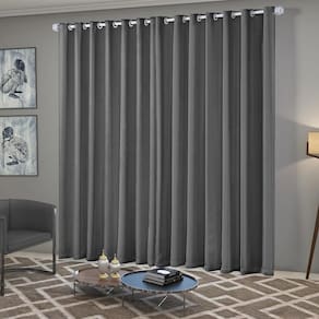 Cortina Blackout Tecido 2,70X2,30 Sala Quarto Cinza