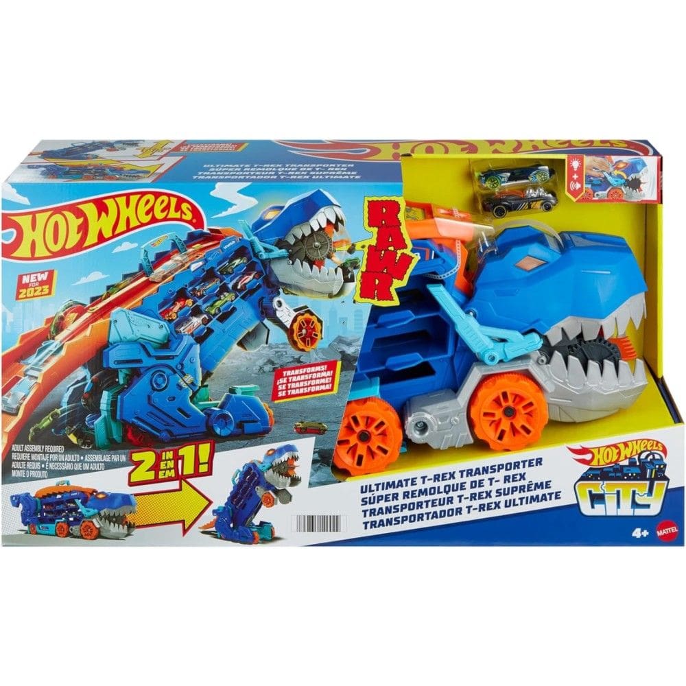 Mathng50 Hot Wheels City Pista Super Reboque De T Rex