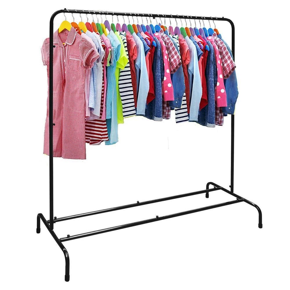 Arara Cabideiro Pendurador Suporte De Roupa Ferro Preto