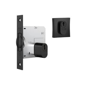 Fechadura 1005 Trinco Rolete Roseta Quadrada Black - Stam