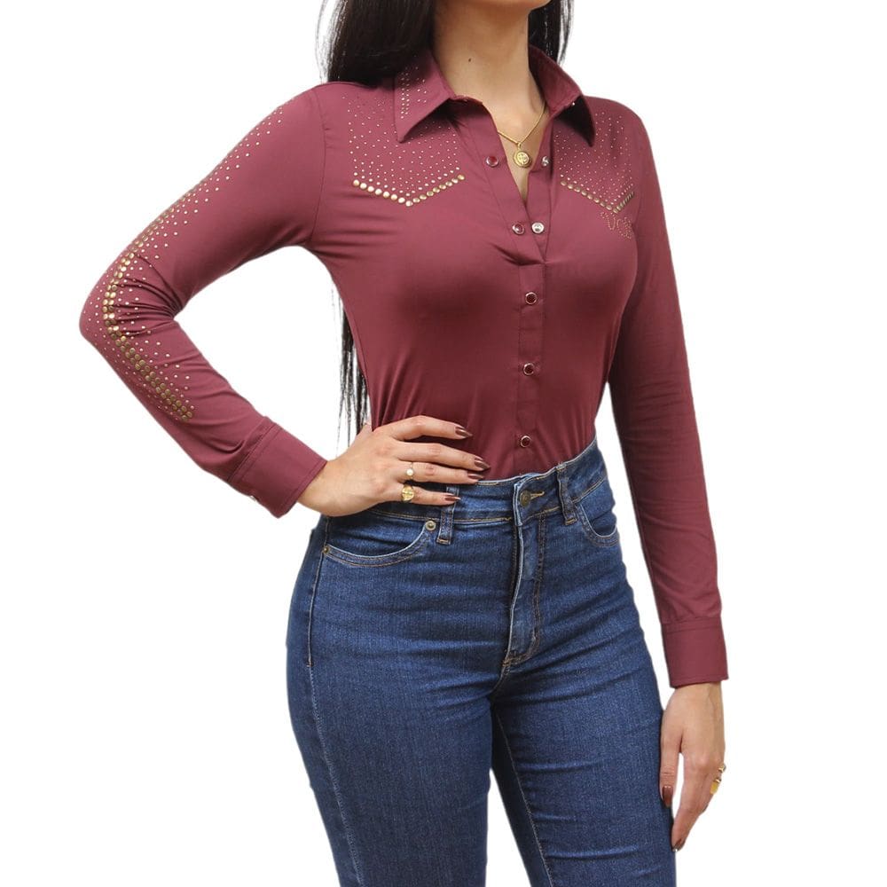 Body Feminino Vinho Os Vaqueiros 36734