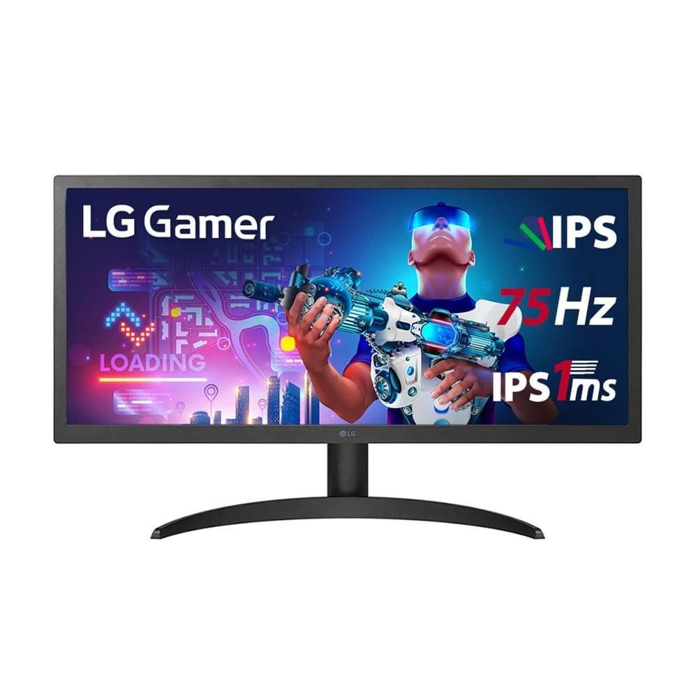 Monitor 26" LG UltraWide IPS, Full HD, 75Hz, 1ms (MBR), HDR10, Freesync, 26WQ500-B