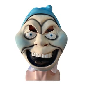 Máscara Fantasminha Látex Com Capuz Halloween Fantasia Festa