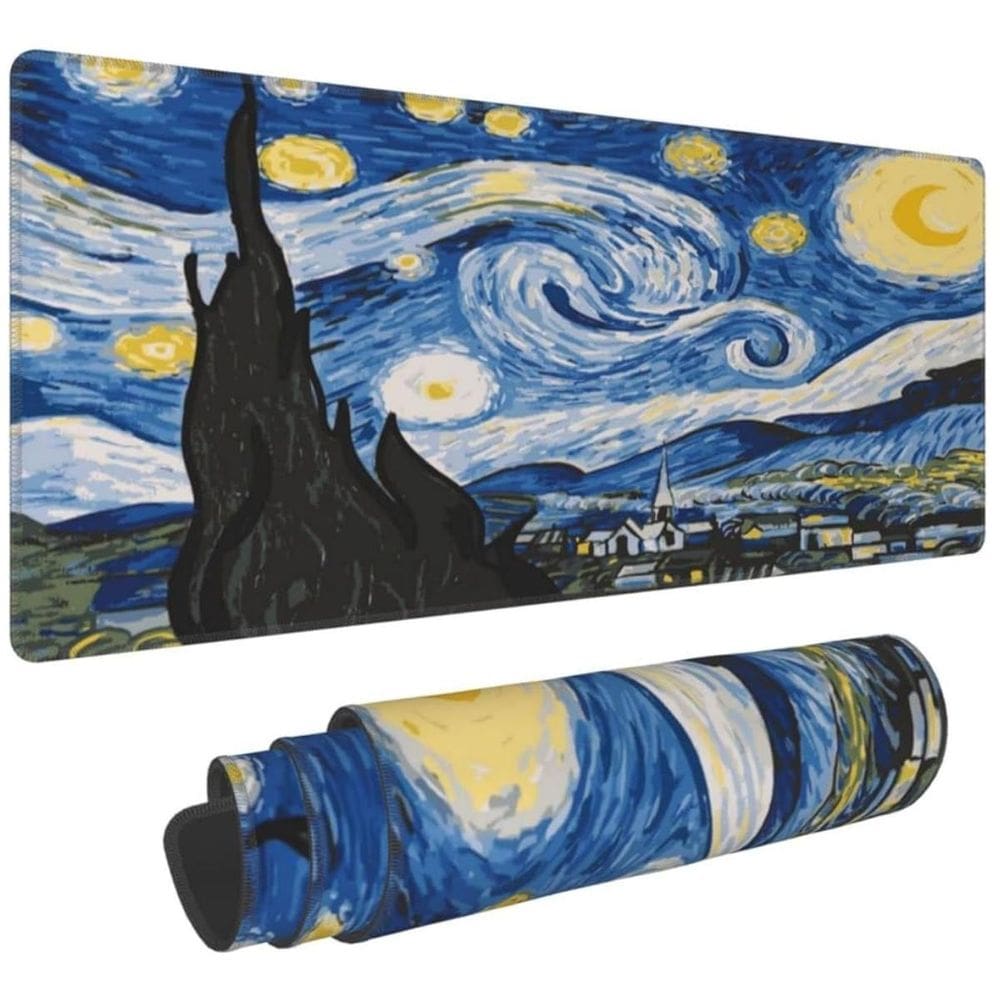 Mousepad Gamer Van Gogh Ceu Estrelado 700X350X3Mm Speed Gr.