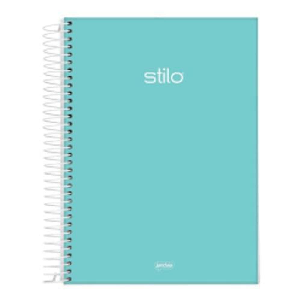 Caderno Universitário Capa Dura 10 Matérias Verde 160 Folhas