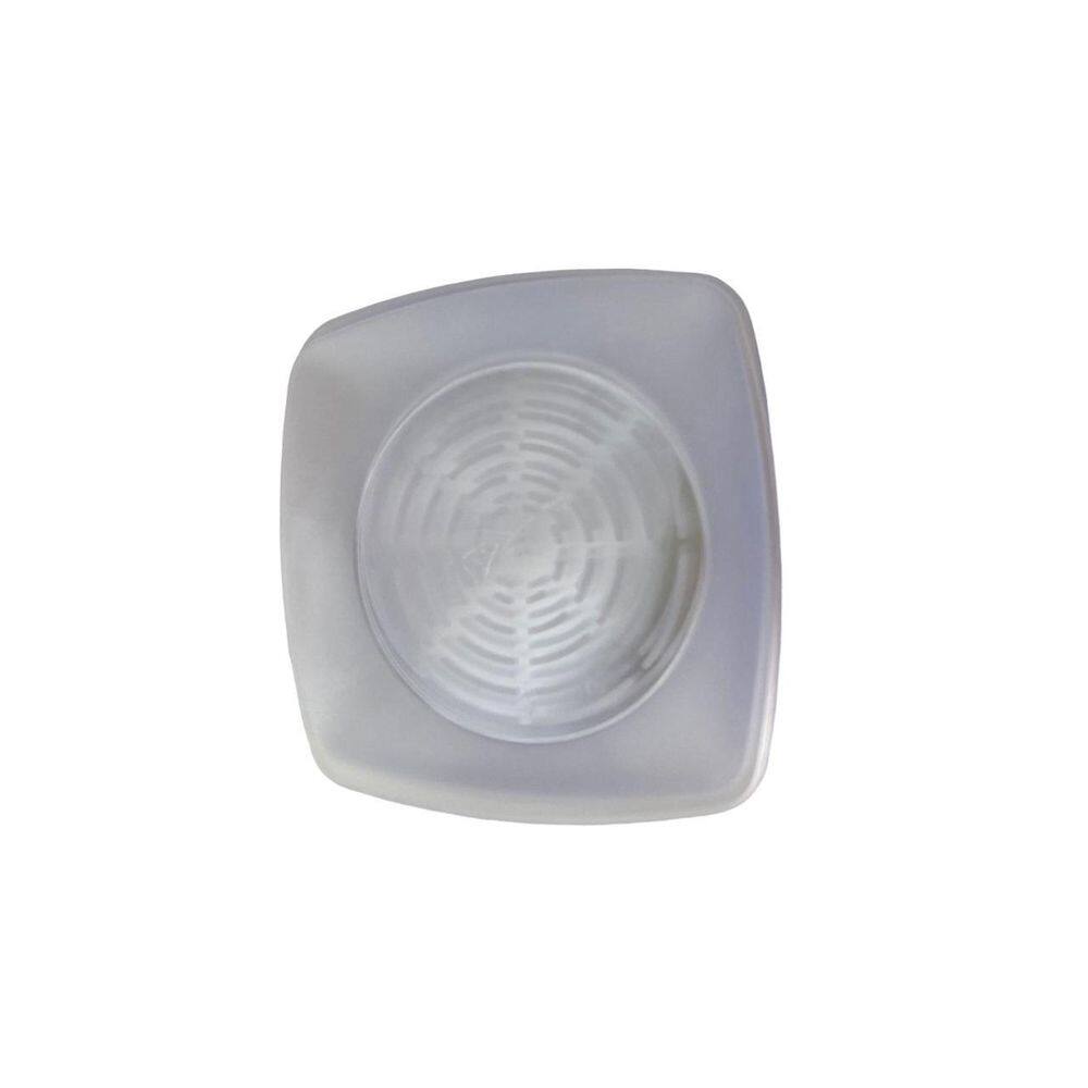 Prato Acrílico Quadrado Transparente Resistente 15Cm- 250Un