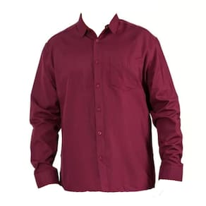 Camisa Social Masculina Vinho 100% Algodão Leve Confortável Elegante Casual