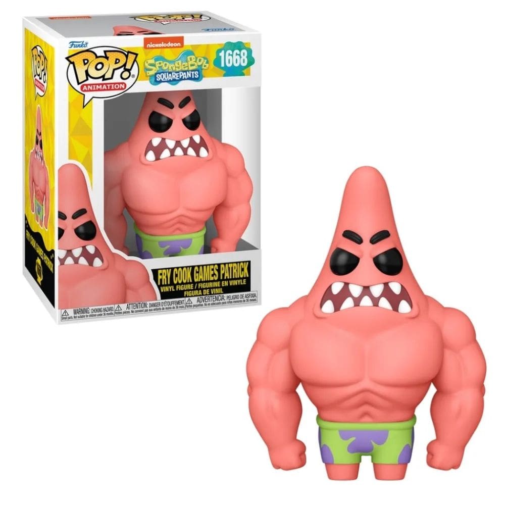 Funko Pop Bob Esponja Patrick nos Jogos do Mestre-Cuca 1668