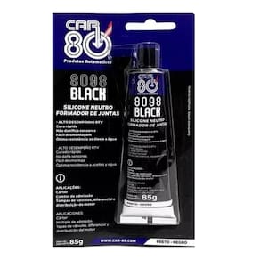 Cola Motor Silicone Alta Temperatura Preta Black Car 80 85g
