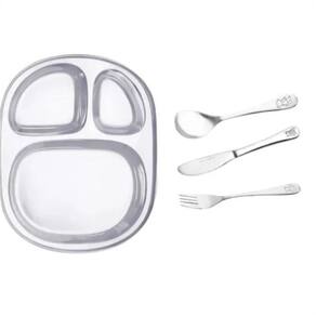 Jogo de Talheres Infantis Mimo AN2250 Inox Prata