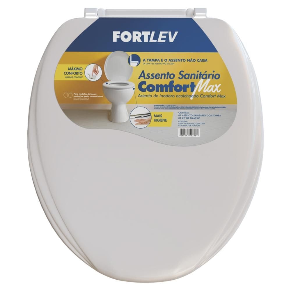 Assento Sanitário Comfort Max Fortlev