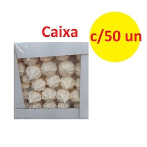 Caixa Com 50 Doces De Suspiro Doce De Infância Festa