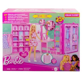 Conjunto Barbie - Armario dos Sonhos com Boneca e Acessorios MATTEL
