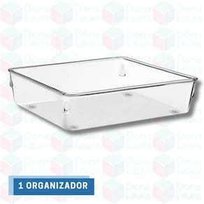 Organizador Quadrado Grande Modular Banheiro Gavetas 1 Uni