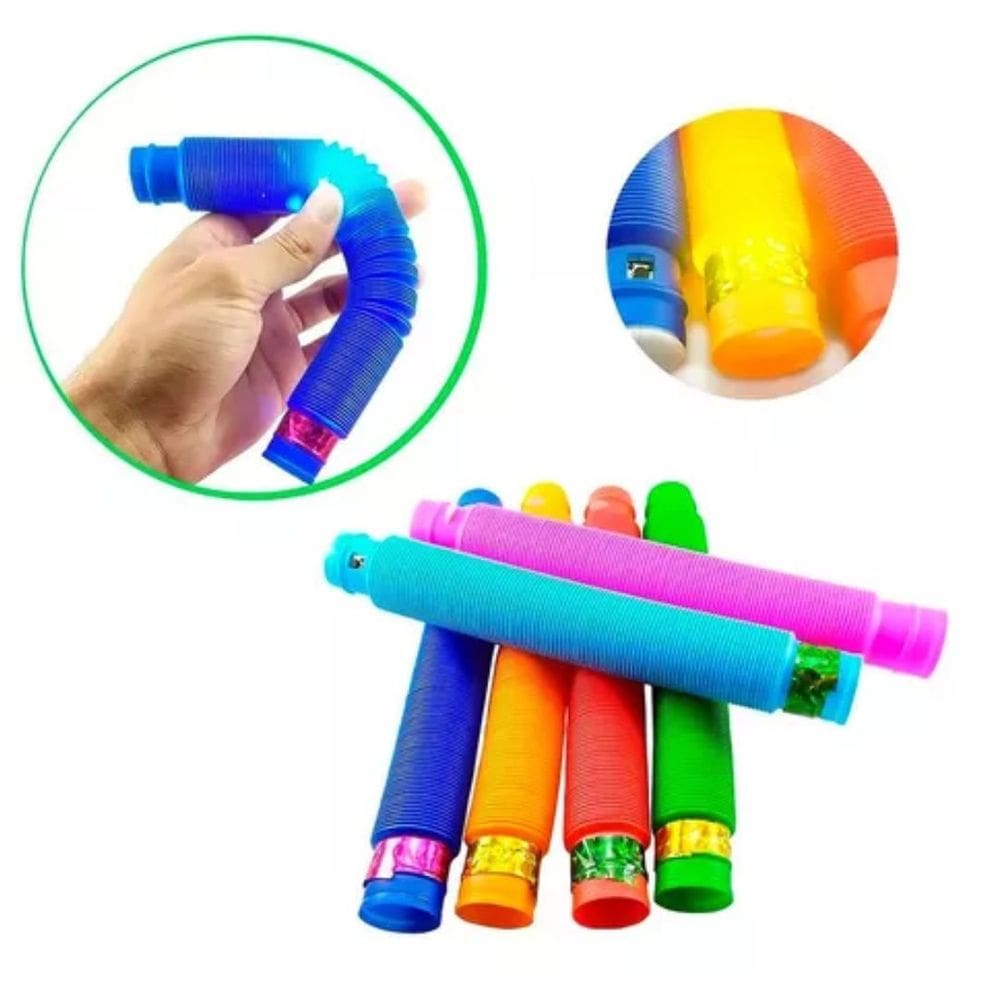 Brinquedo Sensorial Pop Tube LED