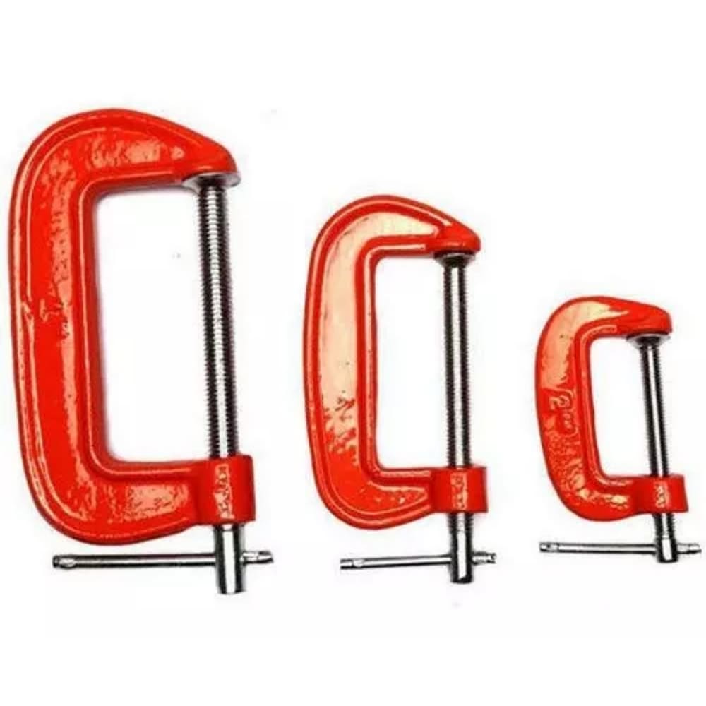 Jogo De Grampos Sargento Com 3 Peças Hm 1" 2" 3" Polegadas