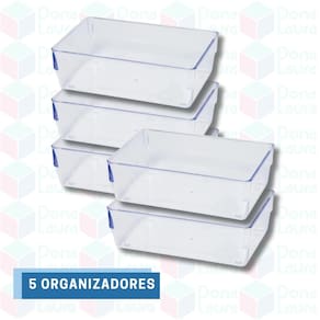 5 Uni Organizador Modular Divisória Gavetas Talheres Peças