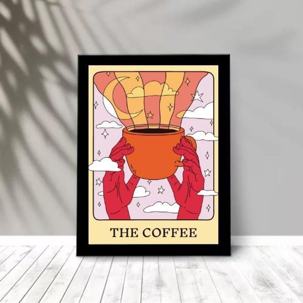 Quadro Divertido Café - Tarot 45X34Cm