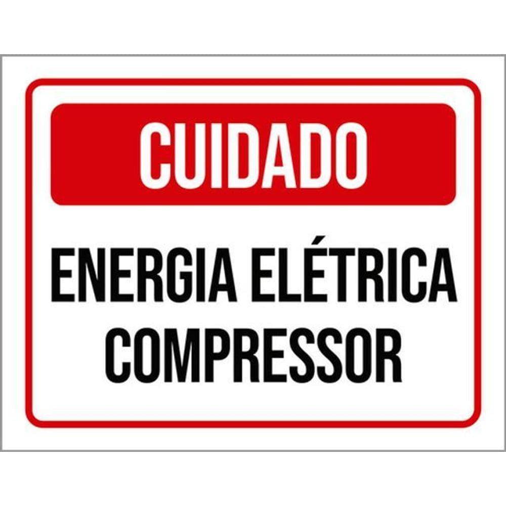 Kit 3 Placas Energia Elétrica Compressor 36X46