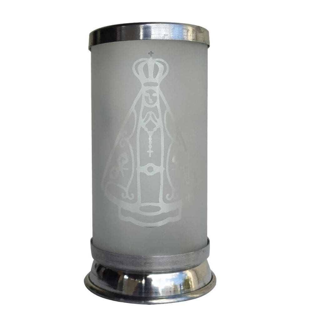 Cúpula De Vidro Nossa Senhora Aparecida Porta Vela Jateado