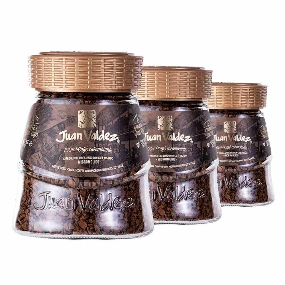 Café Juan Valdez Solúvel Colombiano Clássico 3 Potes De 95G