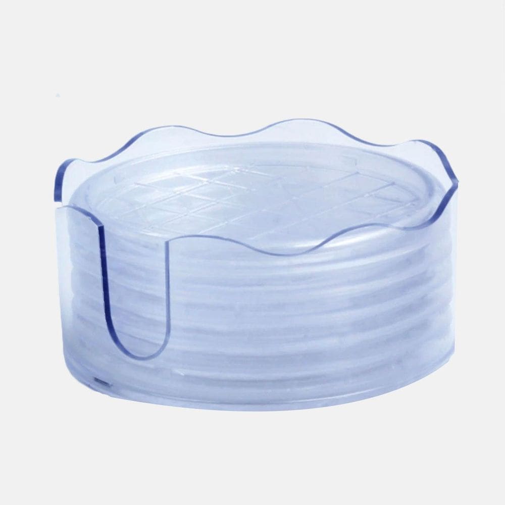 Conjunto Porta Copos Suporte Multiuso 7 Peças Transparente
