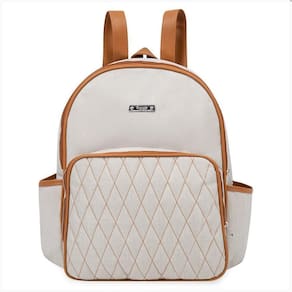 Mochila De Maternidade Hug Linho Caramelo