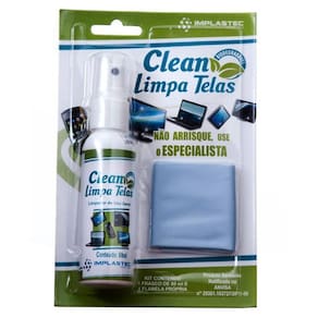 Spray Limpa Tela Clean Implastec - 60Ml - Com Flanela