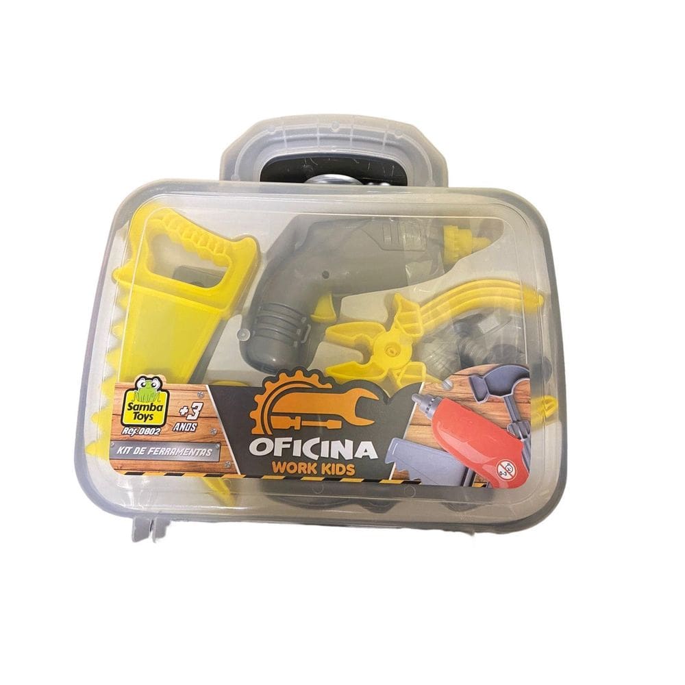 Brinquedo Maleta Kit Ferramentas Oficina 12 Peças Meninos