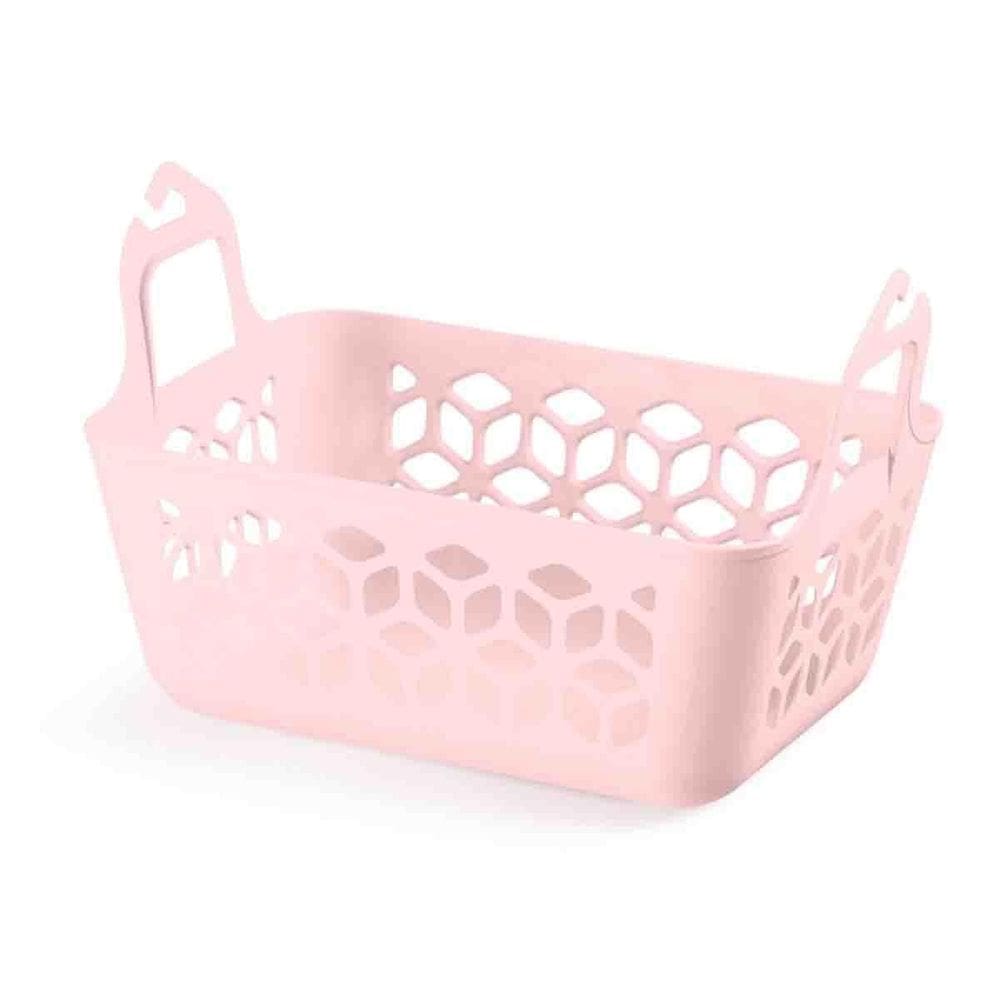 Cesto Para Prendedores De Roupa Organizador Plástico Uz Rosa