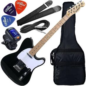 Kit Guitarra Waldman Gte-100 Telecaster Preto Gx01