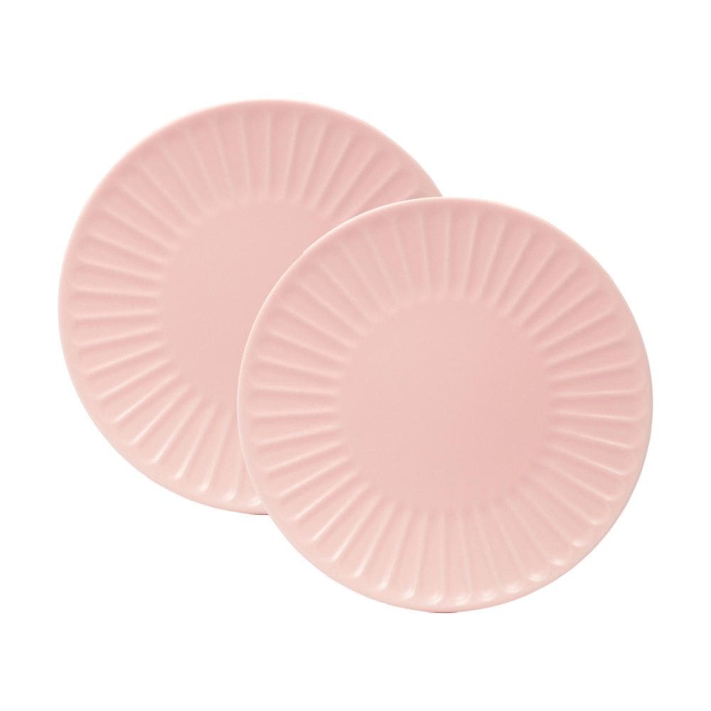 Jogo 2 Pratos Sobremesa Colibri Rosa