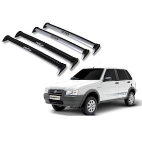 Rack De Teto em Alumínio Para Carro Uno Antigo 4 Portas