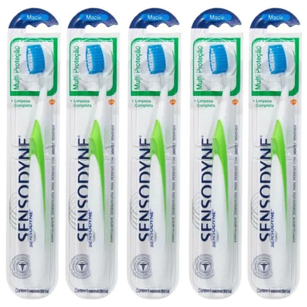 Escova De Dente Macia Multi Proteção Sensodyne Kit X5